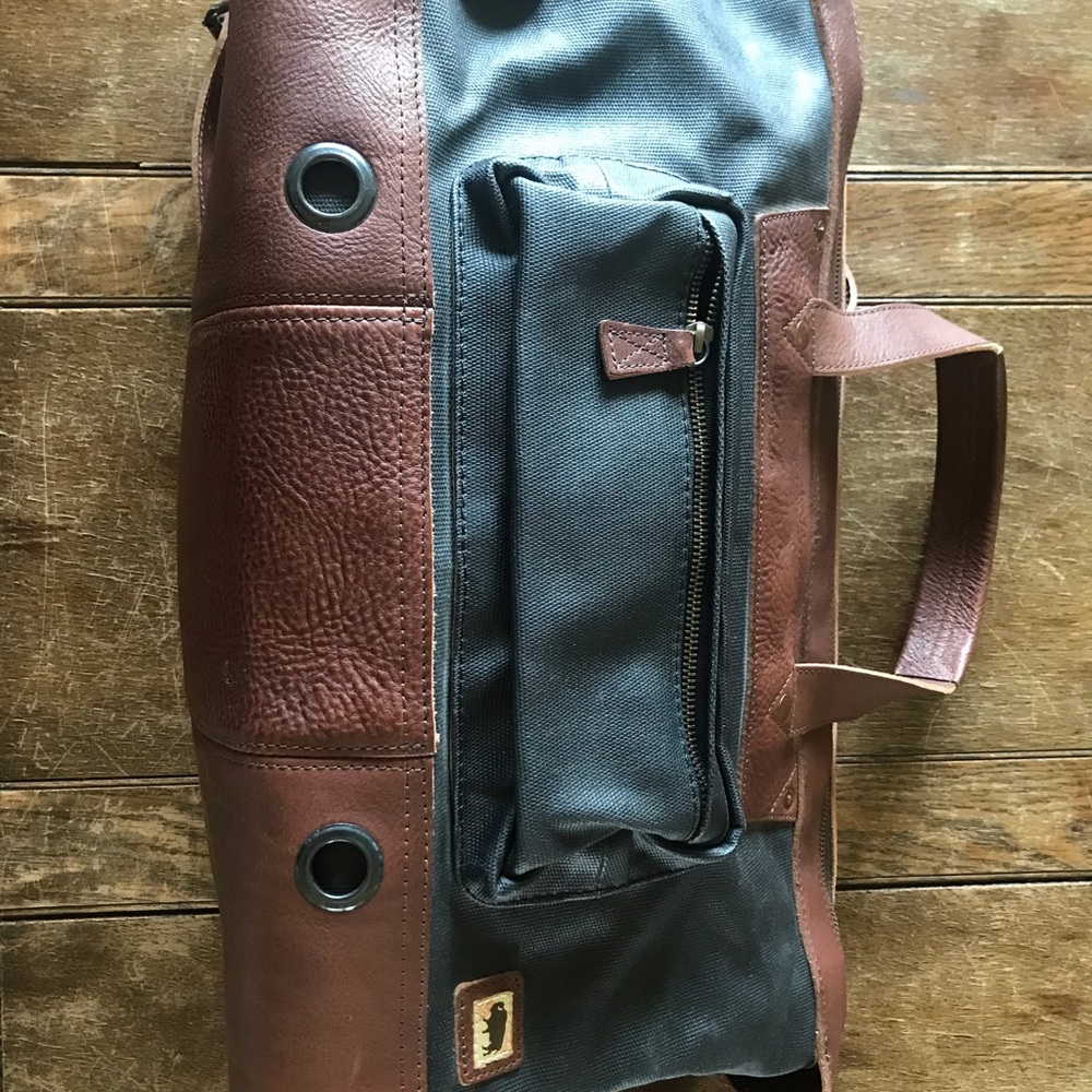 Weekender Bag / Duffel Bag - Leather + Canvas